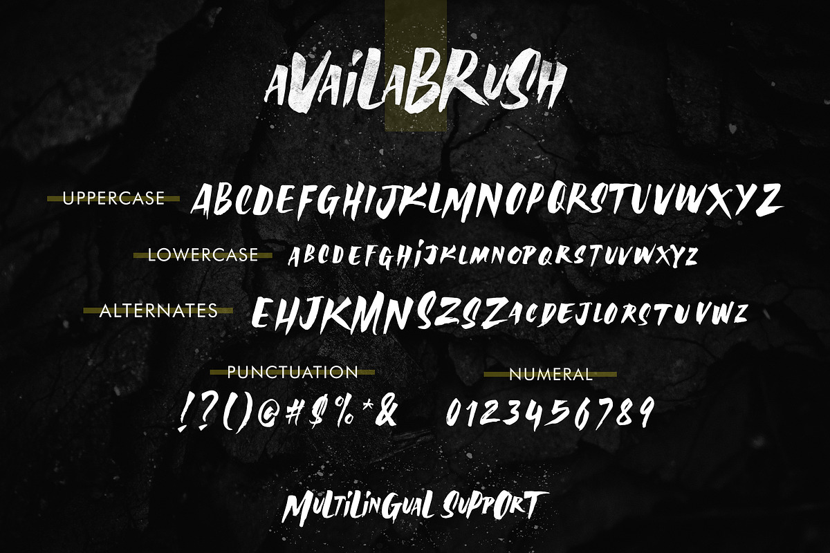 AvailaBrush Font preview 6