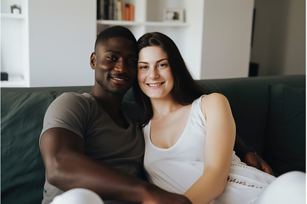 Happy couple relaxing together on a, a Person Photo by Lermont51