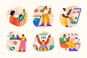 Animated Shopping and Sale Set, a Person Illustration by Prosymbols (Thumbnail 4 of 5)