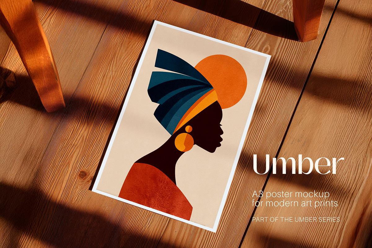 Wooden A3 Poster Mockup, a Product Mockup by Serenefeeling (Photo 1 of 6)