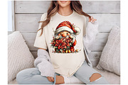 Whimsical Peeking Santa Clipart, a Seasonal Illustration by Black Bird Studio (Thumbnail 5 of 7)