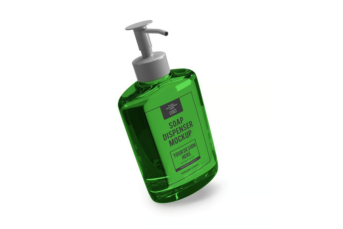 Soap Dispenser Mockup Template Set, a Household Mockup by DesignRushMarket (Photo 3 of 11)