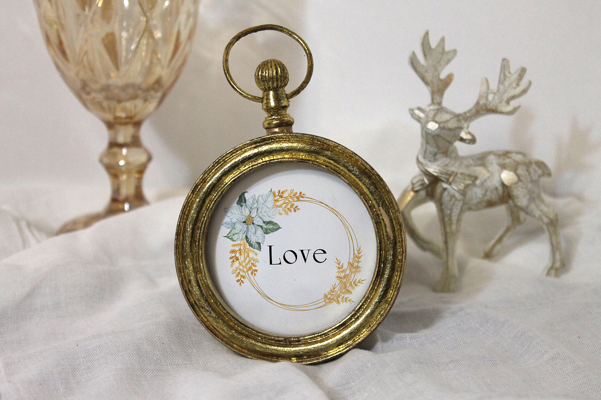 LUXE CHRISTMAS Deep Green & Gold, a Decorative Illustration by Catch the Dream Art (Photo 3 of 13)