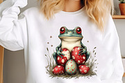 Whimsical Easter Frogs Clipart, an Illustration by designcity5 (Thumbnail 5 of 5)