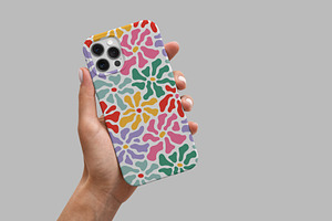 Colorful Abstract Flower Pattern