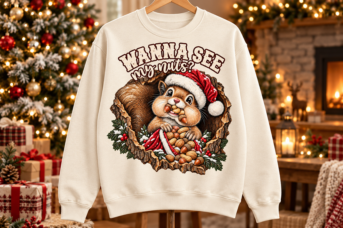 Funny Christmas Squirrel PNG, an Object Graphic by Daisy Design (Photo 2 of 3)