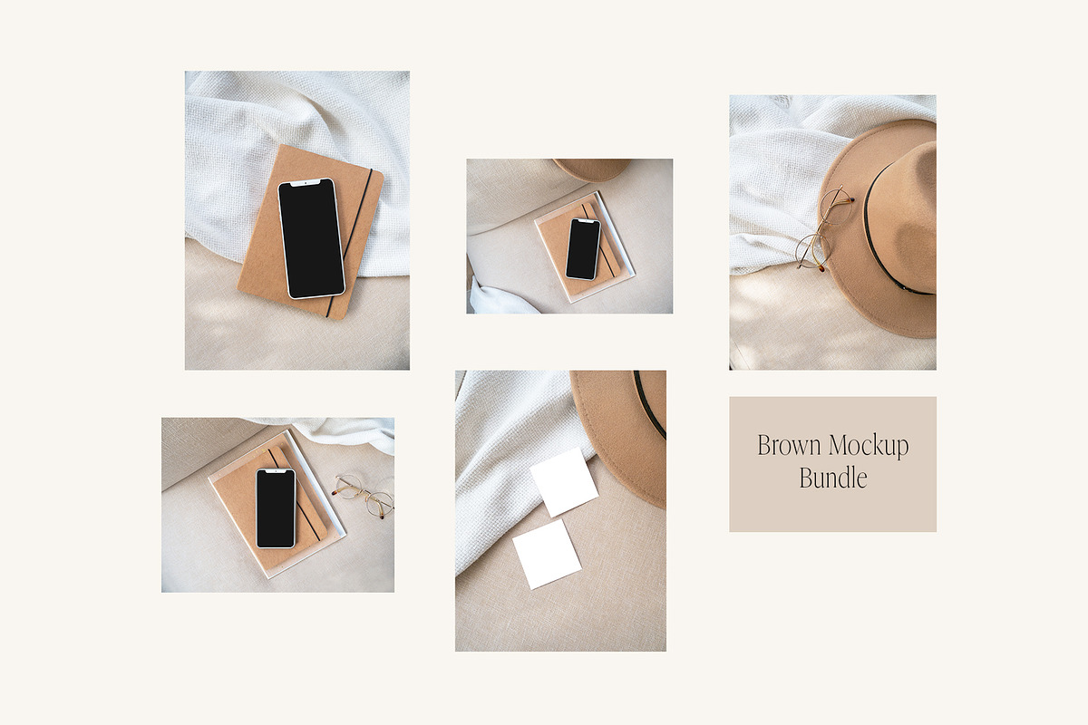 Brown Mockup Bundle, a Product Mockup by Delicate Mockup (Photo 3 of 5)