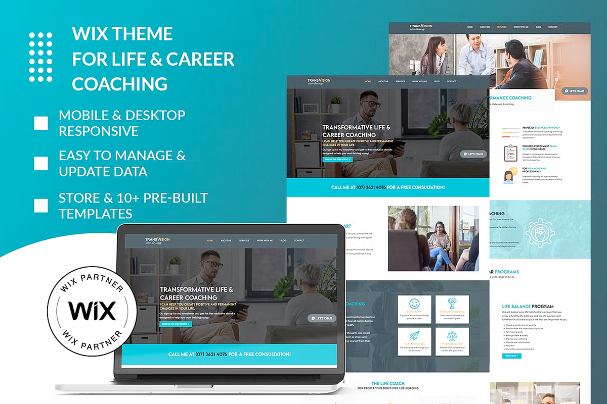 Life & Business Coach Wix Theme, a Wix Template by Wix Creative Themes (Photo 3 of 4)