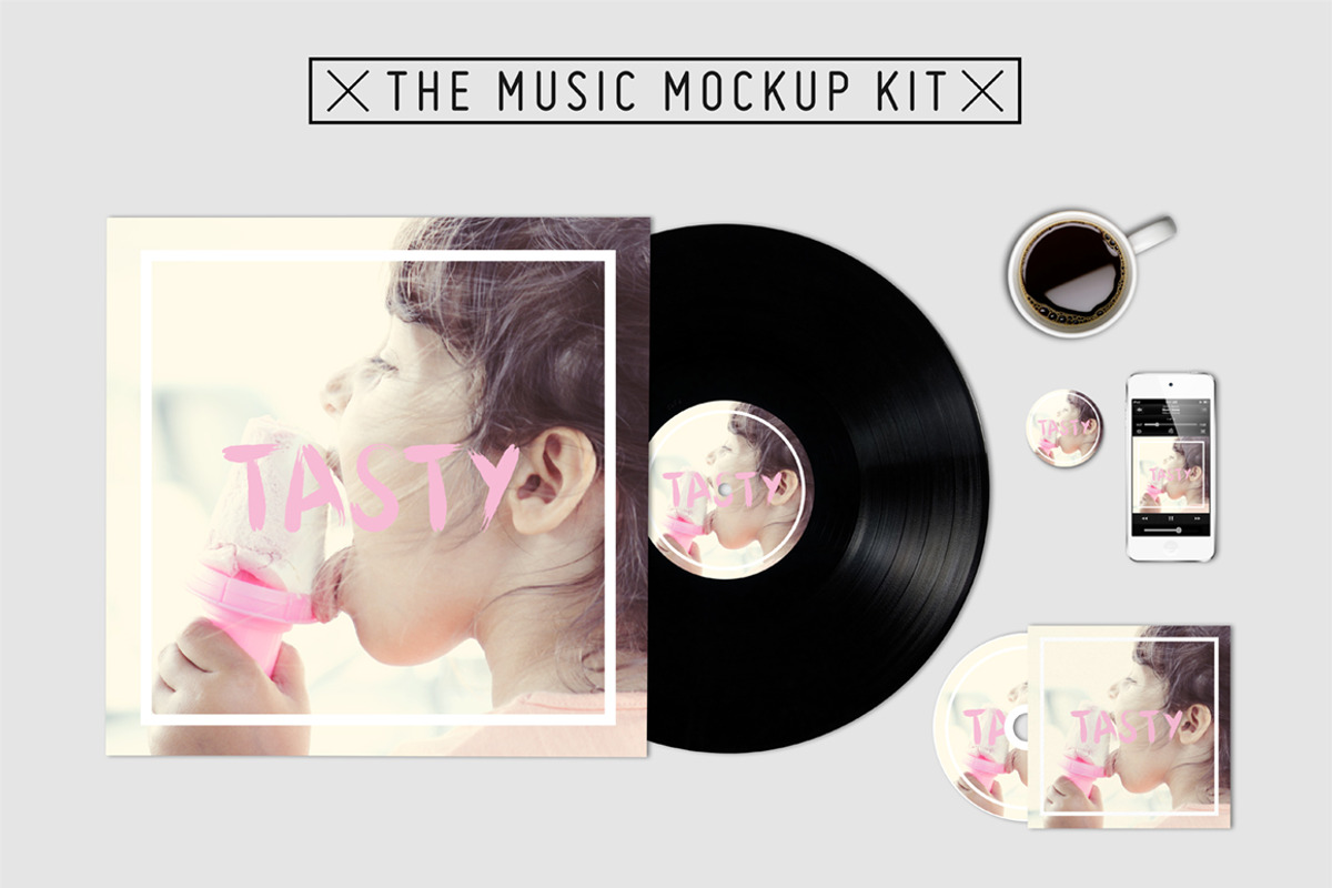 The Music Kit Mockup, a Product Mockup by this is awsm (Photo 3 of 3)