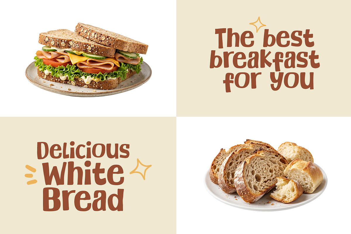 Bread Squishy - A Fun & Cozy Font, a Sans Serif Font by khurasan (Photo 5 of 6)