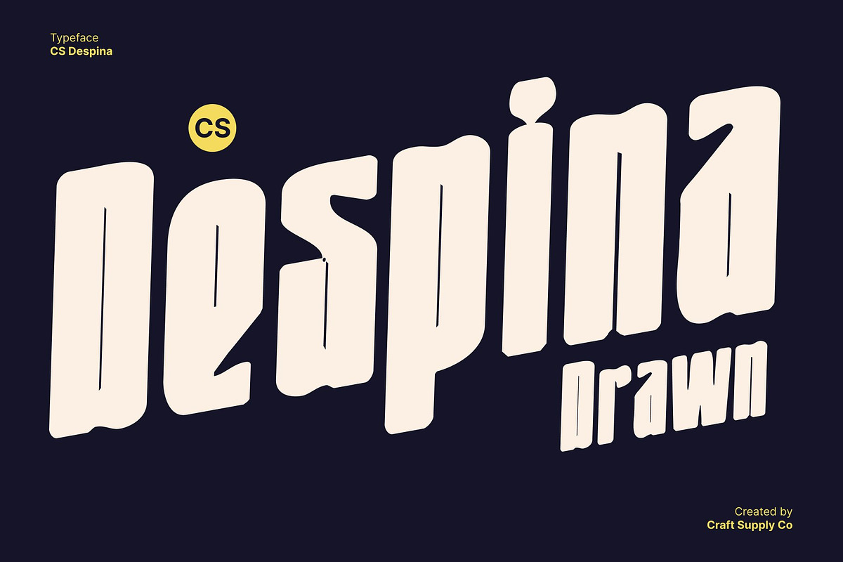 CS Despina Drawn, a Sans Serif Font by Craft Supply Co. (Photo 1 of 8)