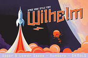 Wilhelm Font & Space Vectors, a Blackletter Font by Badspark (Thumbnail 1 of 3)