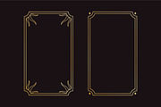 Golden line art frames set, a Background Graphic by Good Studio (Thumbnail 4 of 5)
