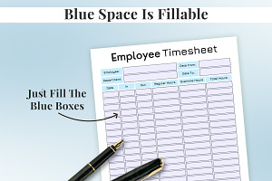 Employee Timesheet Printable