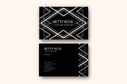 Modern Deco Business Card Templates, a Business Card Template by Nova Donna (Thumbnail 4 of 5)
