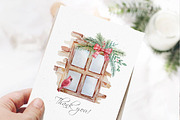 Watercolor Elegant Christmas Clipart, a Seasonal Illustration by SvetaArtStore (Thumbnail 8 of 8)