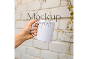 Neutral Mug Mockup with Rustic Wall, a Product Mockup by MockupWizard (Thumbnail 1 of 5)