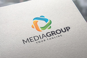 Colorful Group Network Logo Design