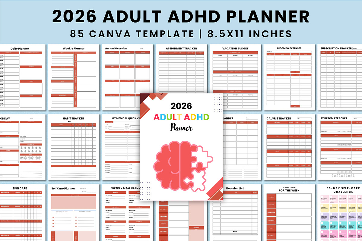 Ultimate ADHD Organization Bundle, a Stationery Template by Shumaya (Photo 4 of 13)