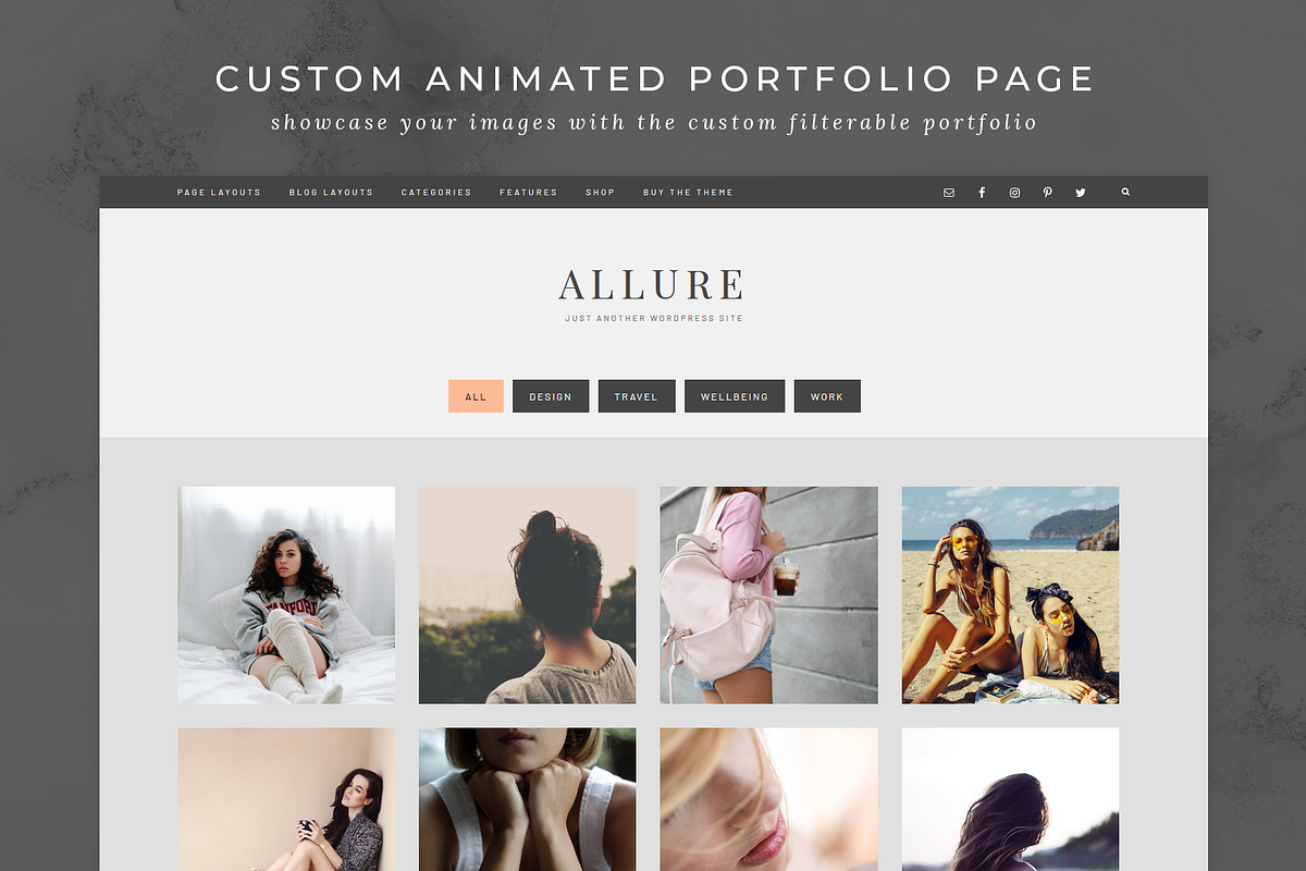 Allure - Feminine Genesis Theme, a WordPress Template by Studio Sirona (Photo 6 of 14)