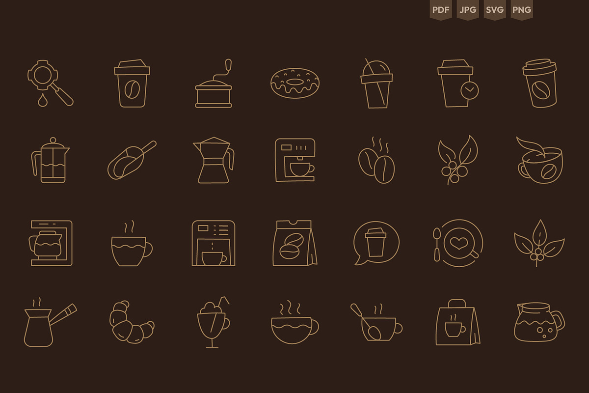 Coffee-themed Backgrounds and Icons, a Texture Illustration by Ilia Design (Photo 11 of 17)