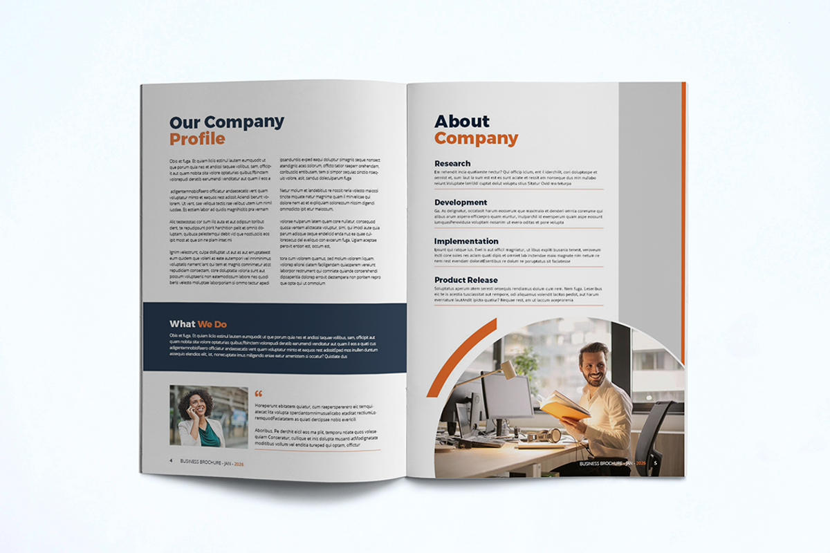 Company Profile Template, a Brochure Template by UnicodeID (Photo 5 of 11)