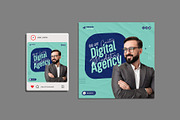 Marketing Agency Instagram Post, a Social Media Template by Saman Osama (Thumbnail 1 of 2)