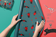 Valentine's day Patterns and Cards, an Animal Illustration by watercolor kamill (Thumbnail 6 of 8)