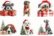 Christmas Dog Clipart, an Illustration by OK Design (Thumbnail 4 of 5)