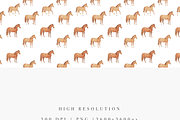 Seamless Watercolor Horse Pattern, a Pattern Graphic by Pati Charm Studio (Thumbnail 3 of 6)