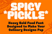 SPICY PICKLE – Food Display Font, a Font by Pekotype (Thumbnail 2 of 16)