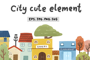 City cute element bundle