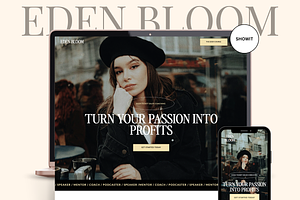 Showit Website | Eden Bloom, a Websites & App Template by thrivedigitally