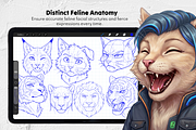 215 Furry Male Head Procreate Stamps, a Brush Add-On by Selentaori Studio (Thumbnail 6 of 13)