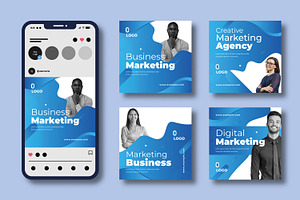 Business Marketing Social Media Post, a Social Media Template by MightyDesign