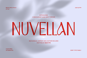 Nuvellan - Elegant Sans Serif Font, a Font by Indotype Foundry