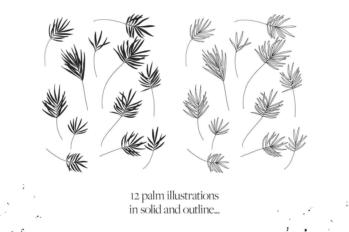 Palms & Paints Vector Elements, an Object Graphic by Touch and Form (Photo 11 of 13)
