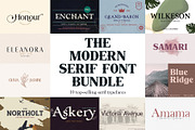 The Modern Serif Font Bundle, a Serif Font by Design 265 (Thumbnail 1 of 33)