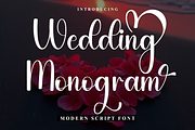 Wedding Monogram, a Handwritten Font by InermediaSTUDIO (Thumbnail 1 of 8)