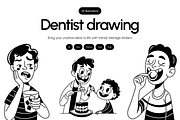 Dentist Drawing Illustration, a Healthcare Illustration by Vectors Market (Thumbnail 1 of 9)