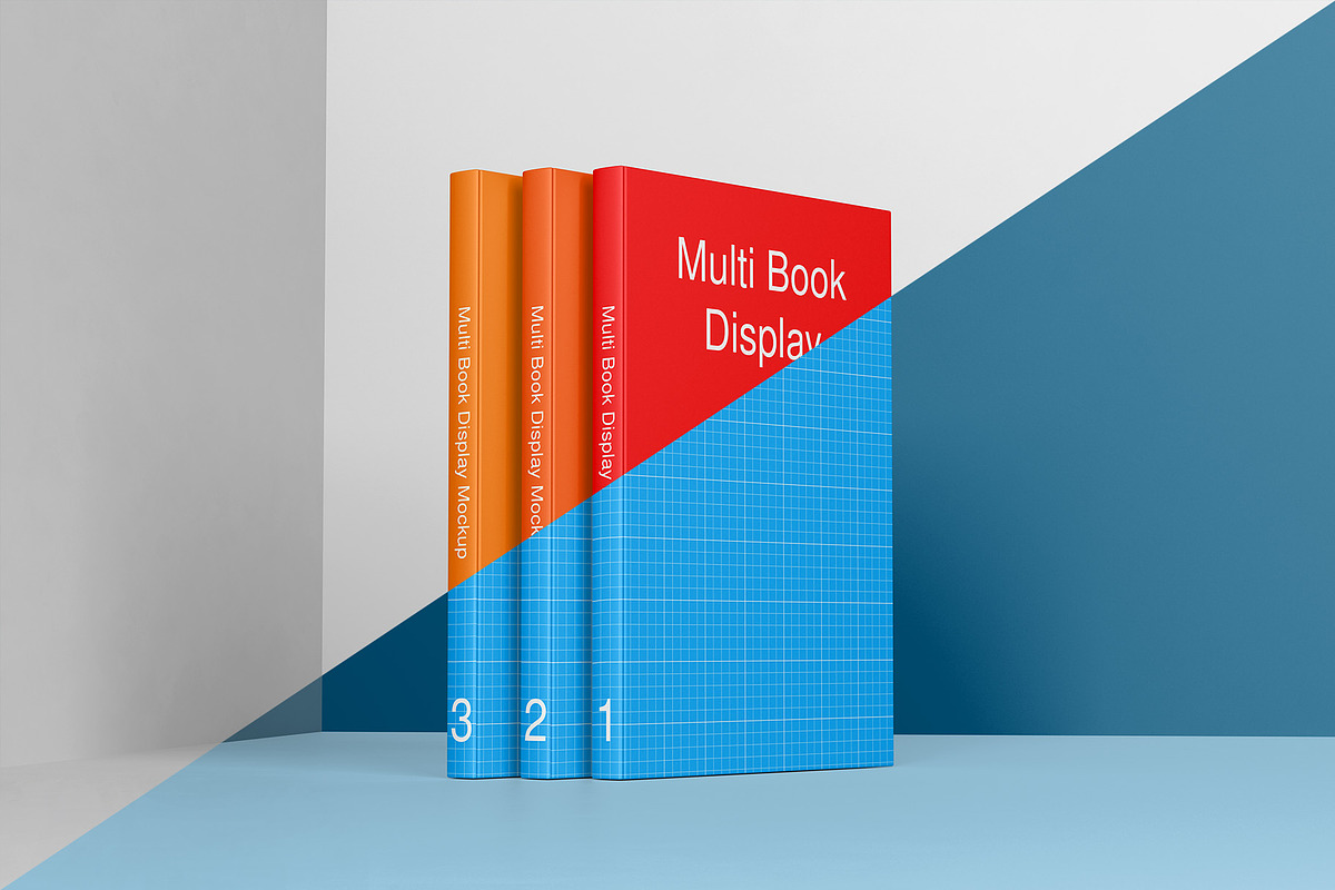 Multi Book Display Mockup - 8 Views, a Books & Magazine Mockup by Illusiongraphic (Photo 11 of 23)