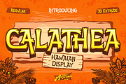 Calathea - Fun Hawaiian Font, a Symbol Font by Artisan Themes (Thumbnail 1 of 10)