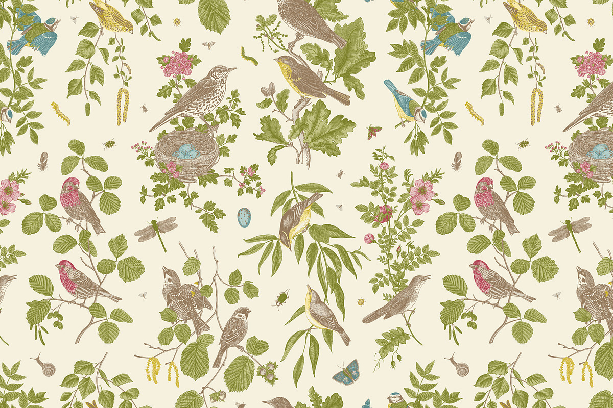 Free Birds, a Decorative Illustration by olga.korneeva (Photo 9 of 11)