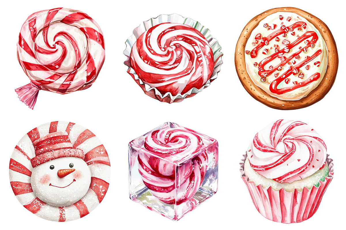 Christmas Peppermint Candy's, an Illustration by Daily.Designs (Photo 4 of 5)
