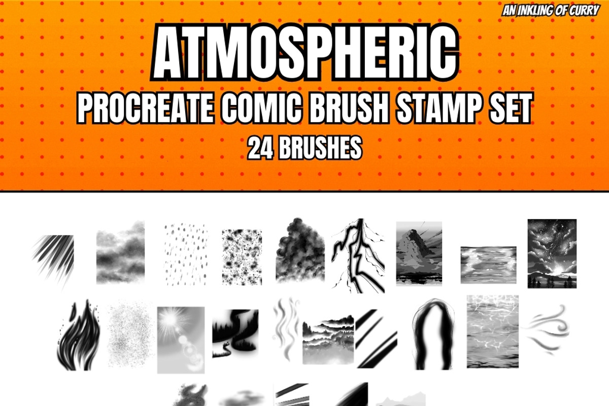 Ultimate Procreate Comic Brush Combo, a Brush Add-On by An Inkling Of Curry (Photo 4 of 8)