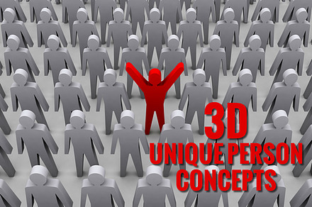 Bundle of 3D Unique Person Concepts