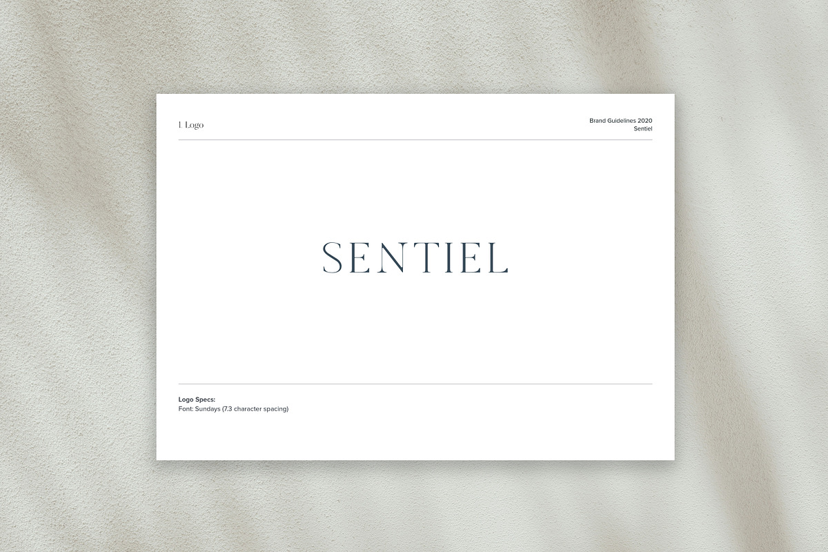 Sentiel Brand Proposal | Indesign CC, a Branding & Logo Template by Mindful Mapbooks Co. (Photo 9 of 11)