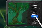 Nature Procreate Brushset, a Brush Add-On by ArtbyHien (Thumbnail 5 of 5)
