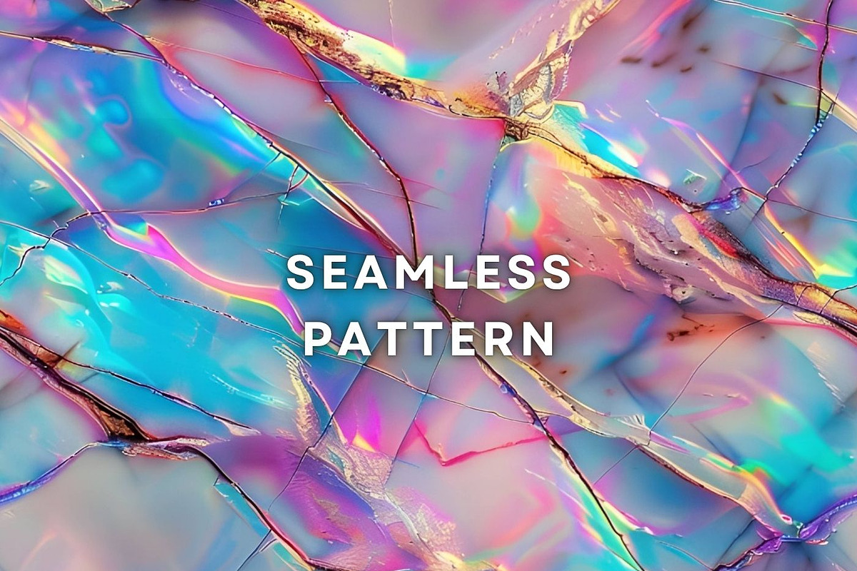 24 Holographic Opal Marble Pattern, a Pattern Graphic by UniqueMe (Photo 4 of 19)