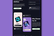 Artificial Intelligence Landing Page, a Landing Page Template by MightyDesign (Thumbnail 4 of 9)